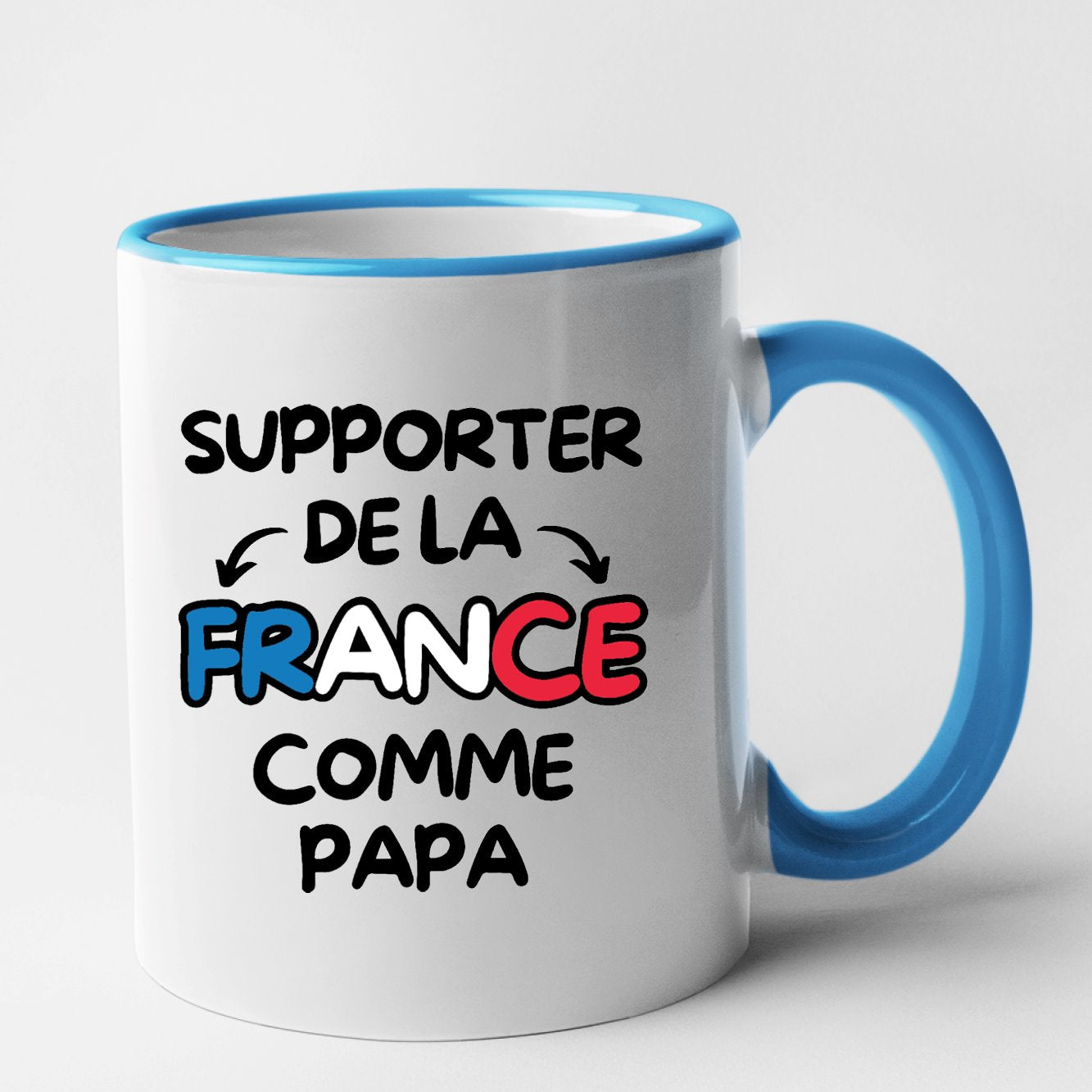 Mug Supporter de la France comme papa Bleu