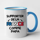 Mug Supporter de la France comme papa Bleu