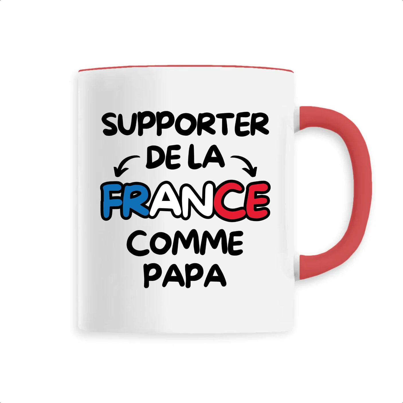 Mug Supporter de la France comme papa 