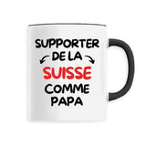Mug Supporter de la Suisse comme papa 