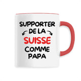 Mug Supporter de la Suisse comme papa 