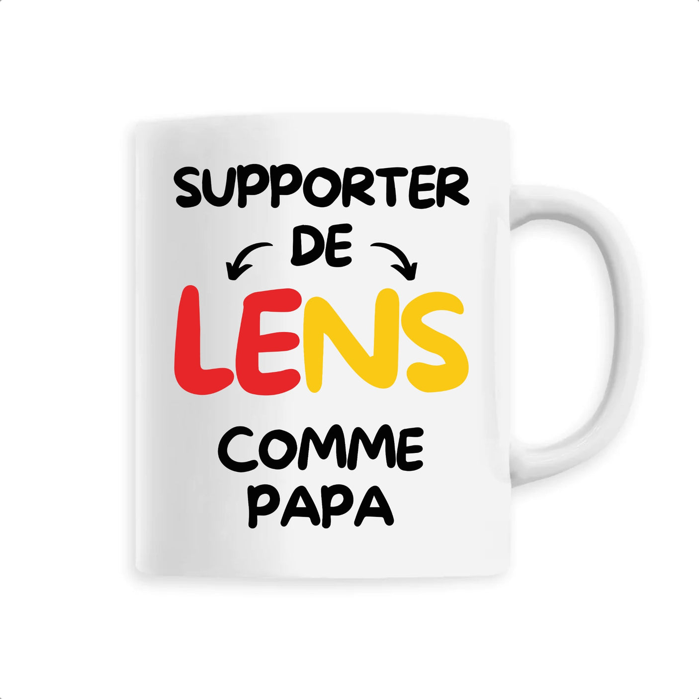 Mug Supporter de Lens comme papa 