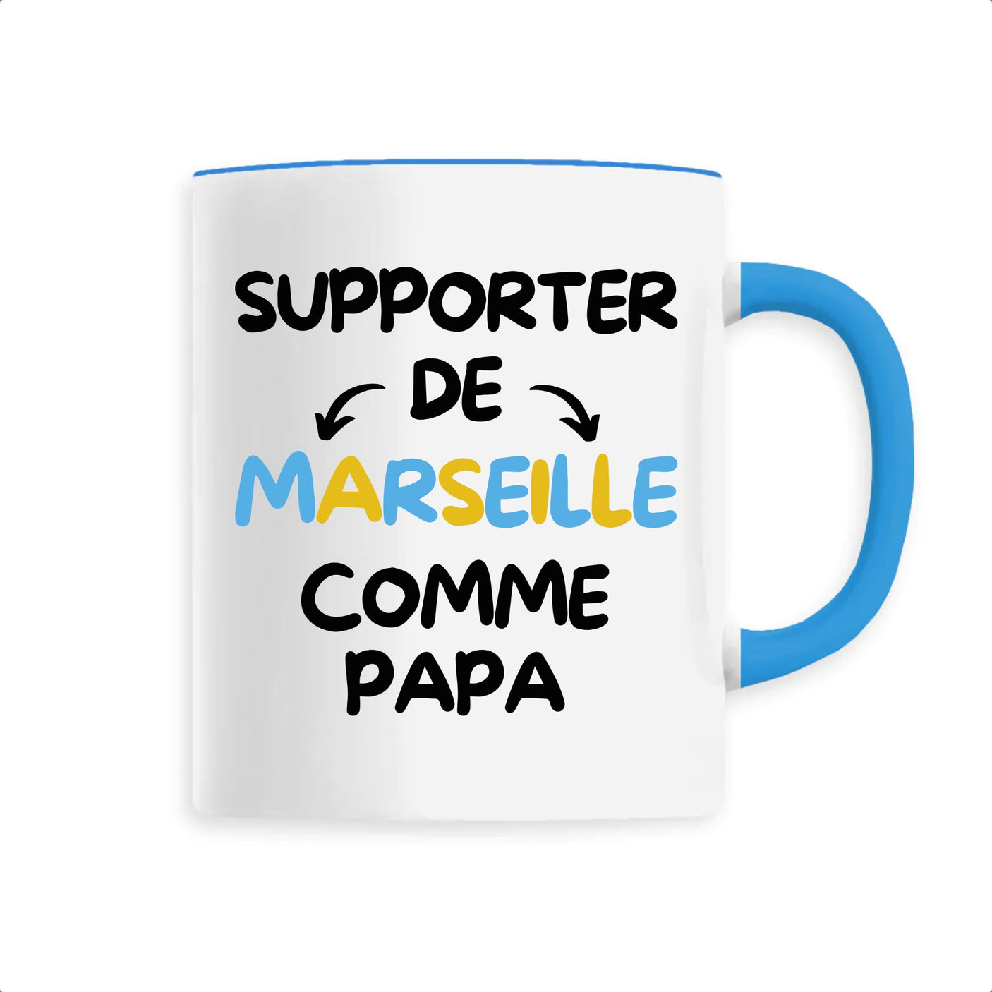 Mug Supporter de Marseille comme papa 