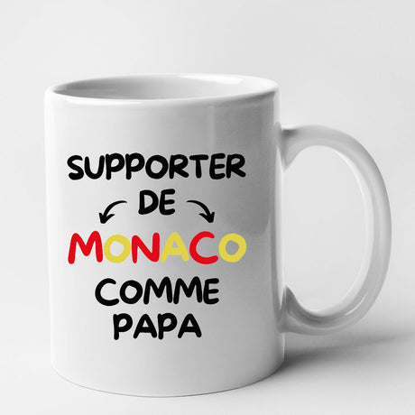 Mug Supporter de Monaco comme papa Blanc