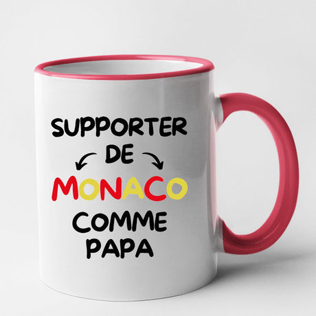 Mug Supporter de Monaco comme papa Rouge