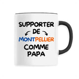 Mug Supporter de Montpellier comme papa 