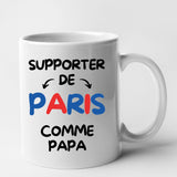 Mug Supporter de Paris comme papa Blanc