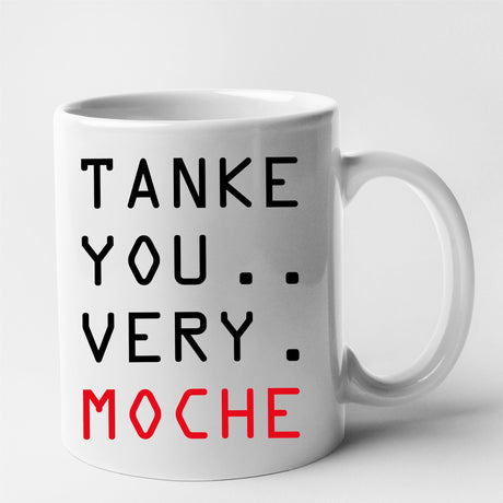 Mug Tanke you very moche Blanc