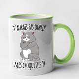 Mug T'aurais pas oublié mes croquettes ? Vert