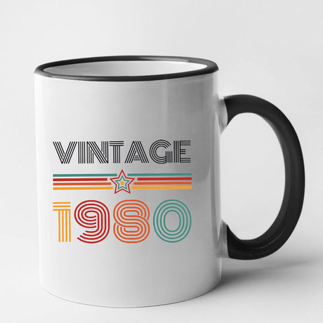 Mug Vintage année 1980 Noir