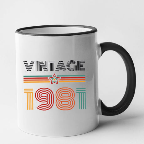 Mug Vintage année 1981 Noir