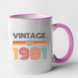 Mug Vintage année 1981 Rose