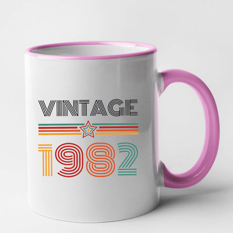 Mug Vintage année 1982 Rose