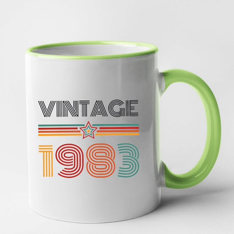 Mug Vintage année 1983 Vert
