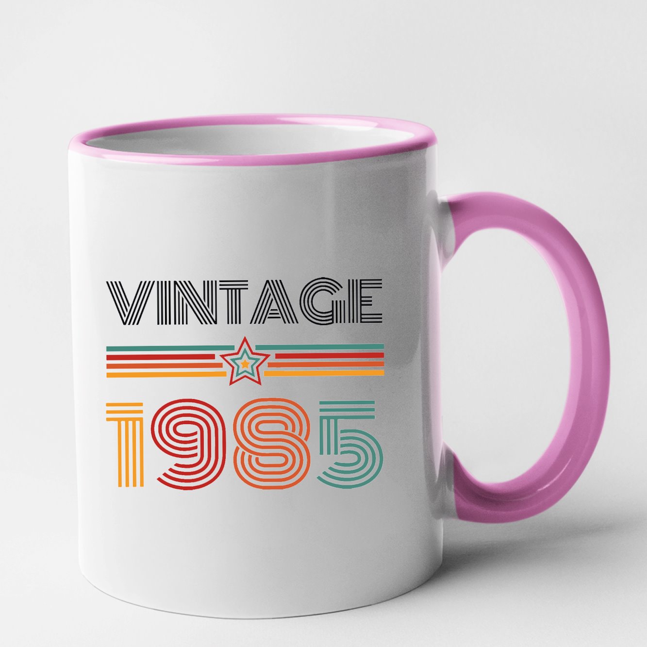 Mug Vintage année 1985 Rose