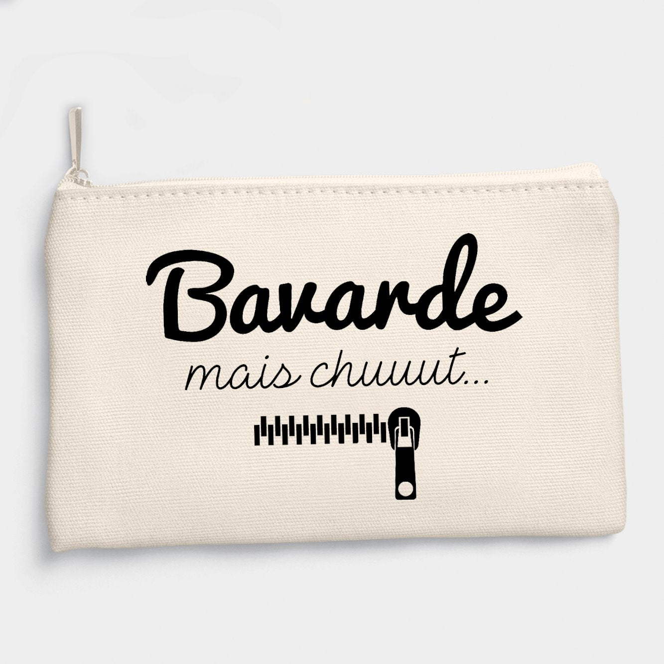 Pochette Bavarde mais chut Beige