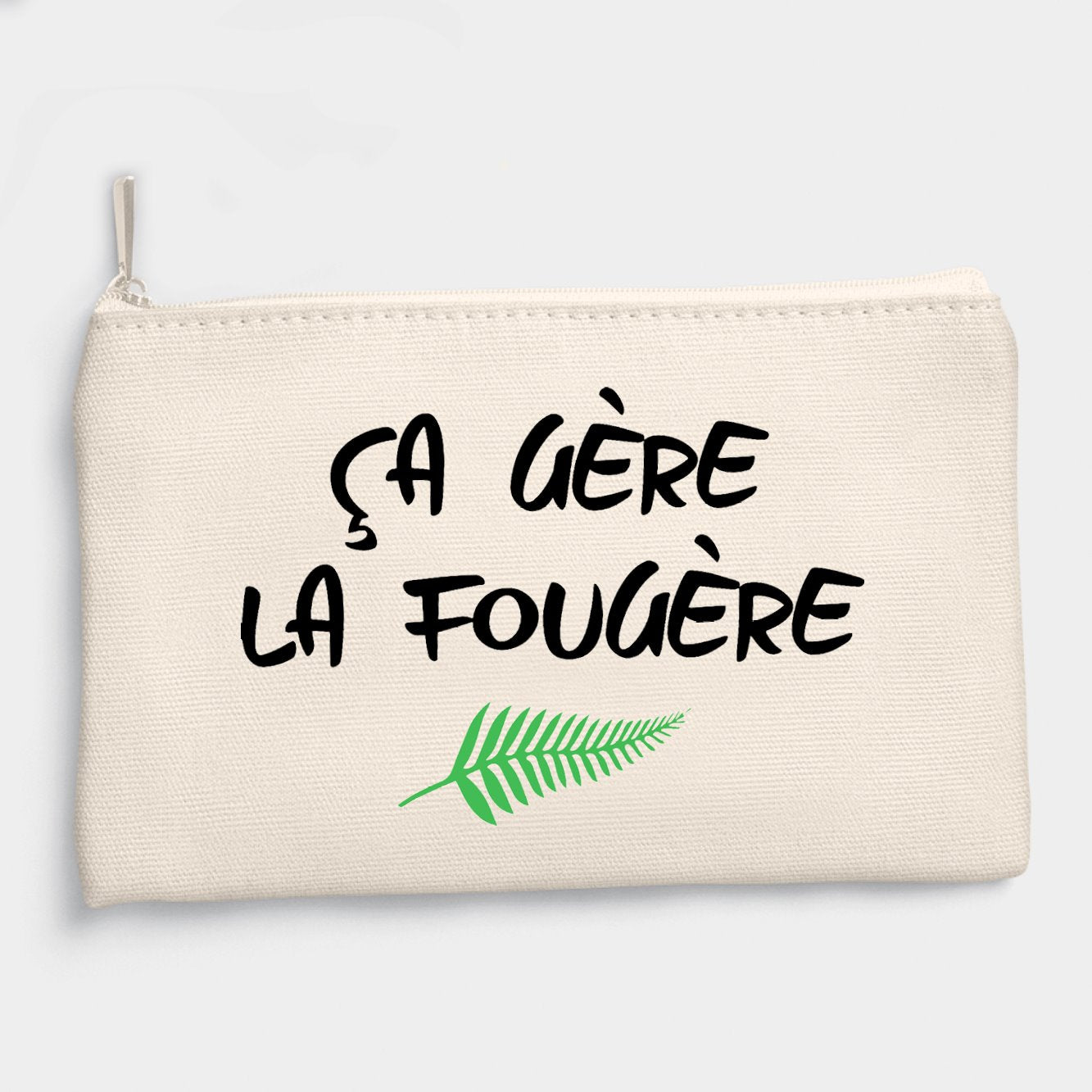 Pochette Ça gère la fougère Beige