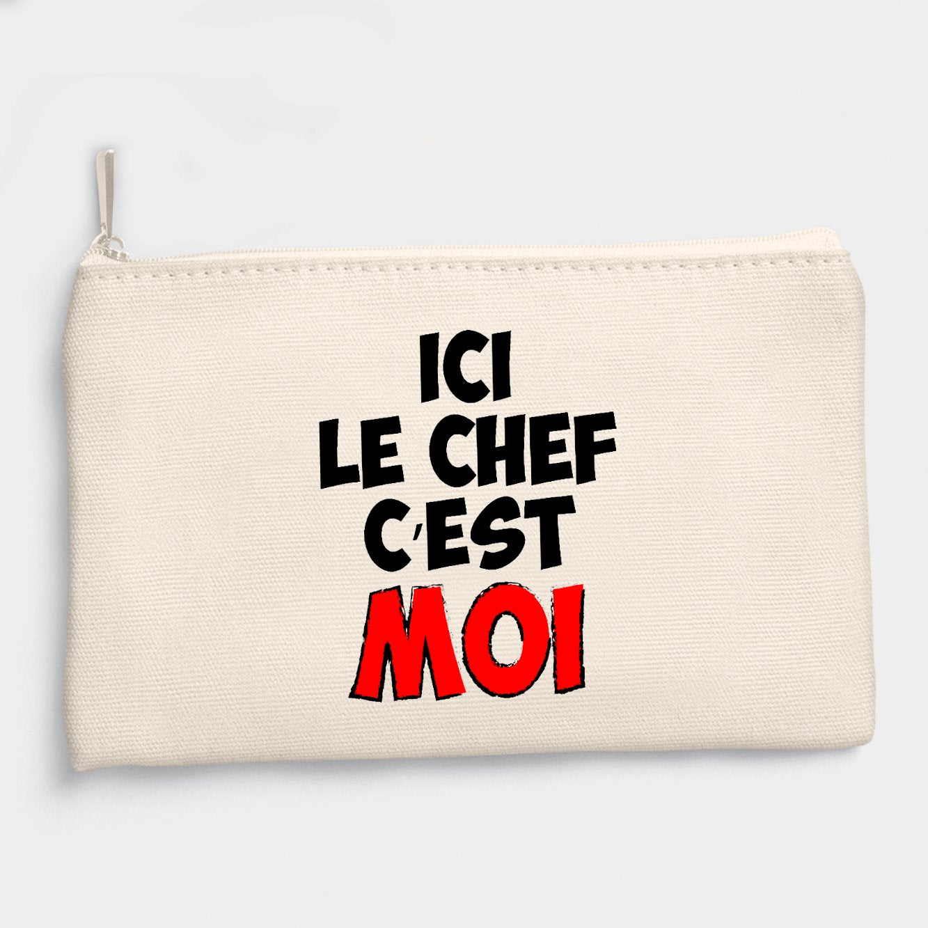 Pochette Ici le chef c'est moi Beige