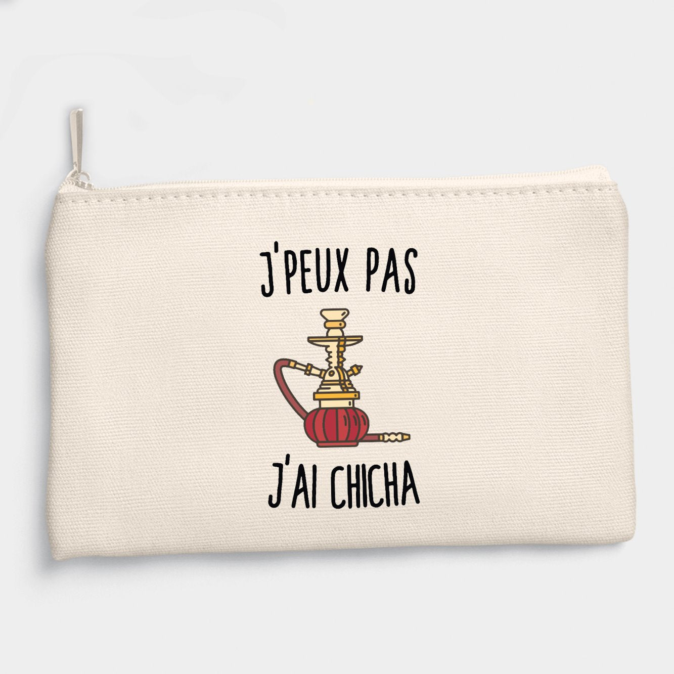 Pochette J'peux pas j'ai chicha Beige