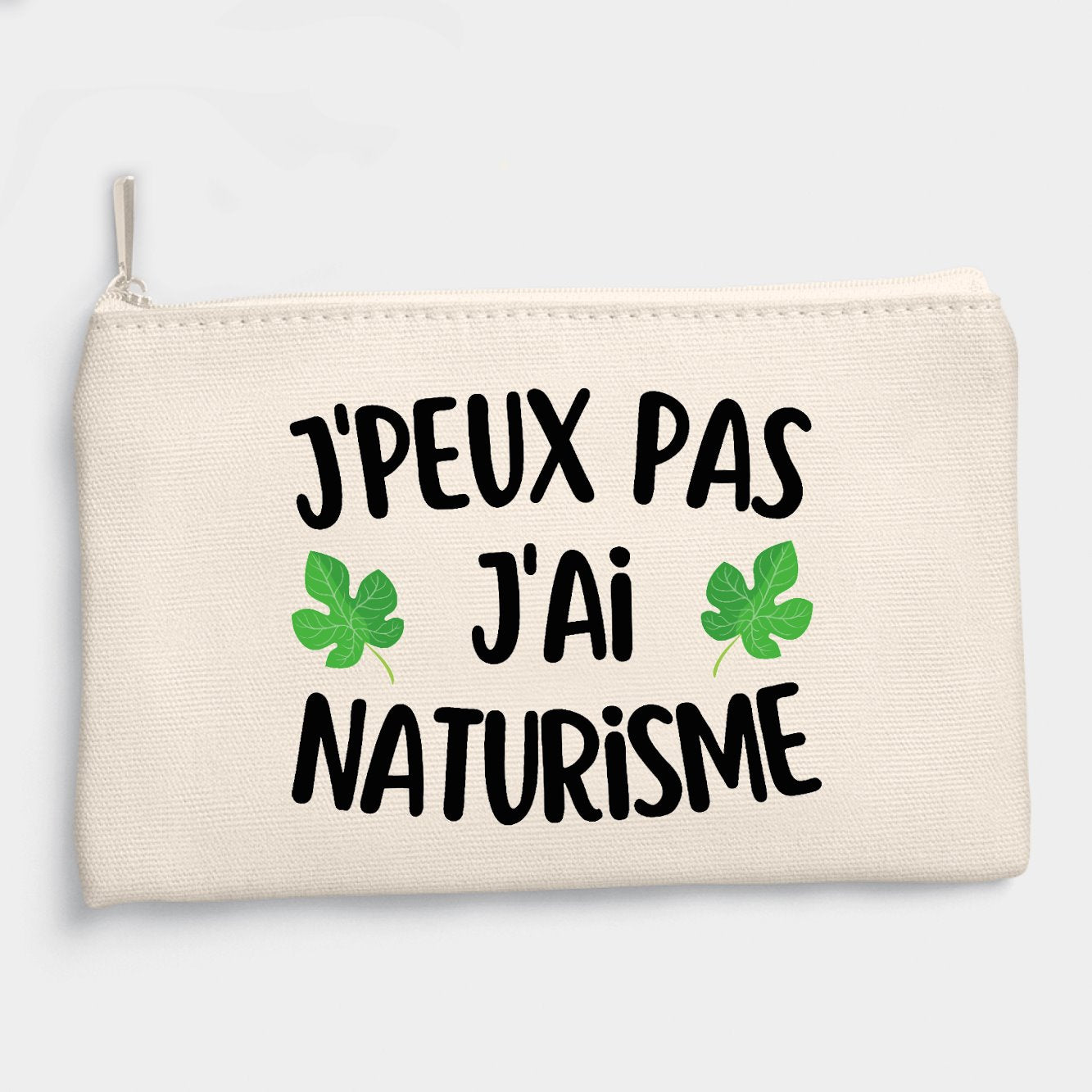 Pochette J'peux pas j'ai naturisme Beige