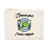 Pochette J'peux pas j'suis vegan 