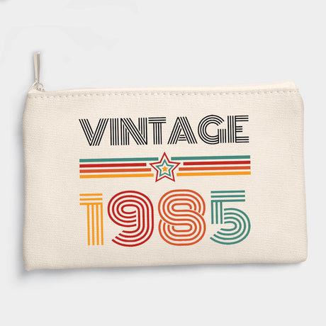 Pochette Vintage année 1985 Beige