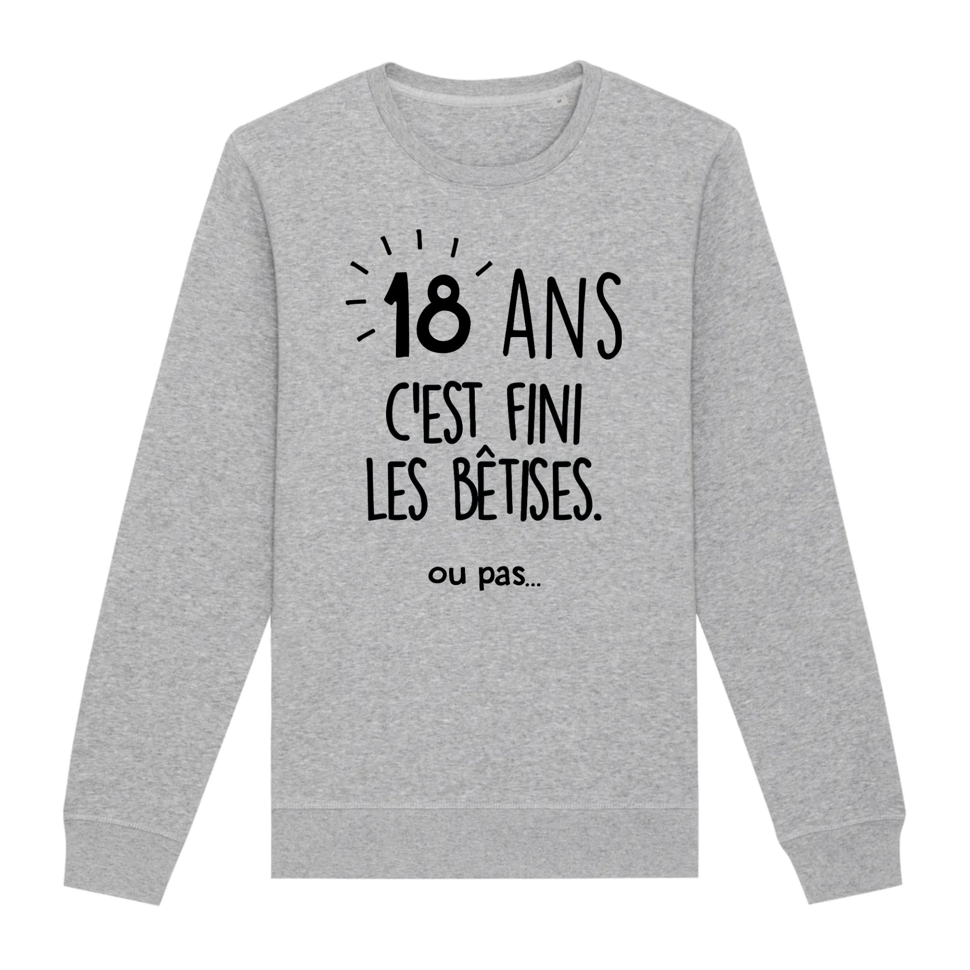 Sweat à Capuche "Enfin 18 Ans Je Sais Tout" - Cadeau Humour Pour Fils Majeur | Taille Unique Classique - 7