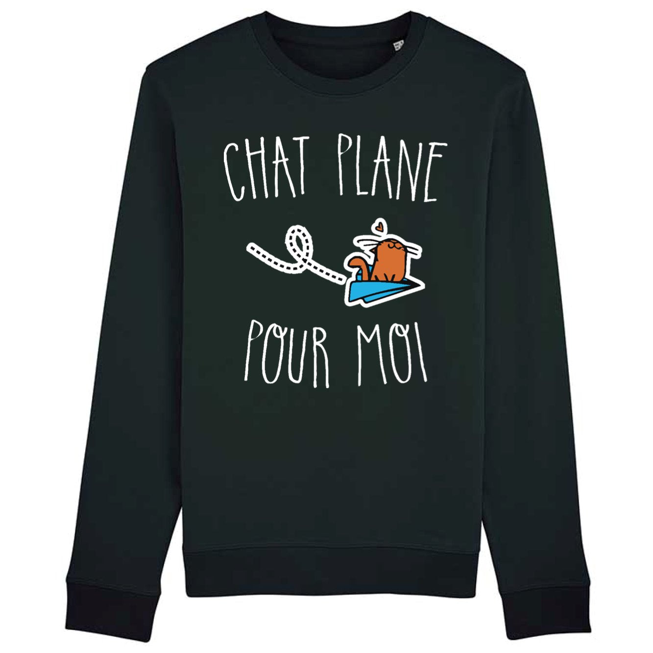 Sweat Adulte Chat plane pour moi 