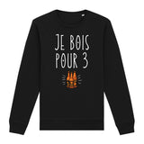 Sweat Adulte Je bois pour 3 