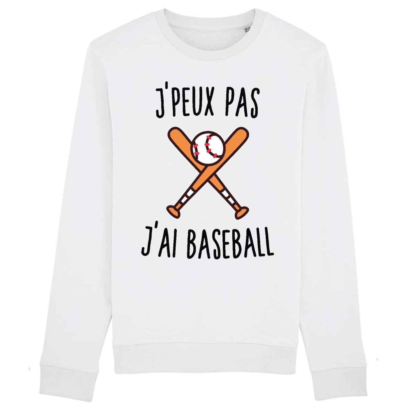 Sweat Adulte J'peux pas j'ai baseball 