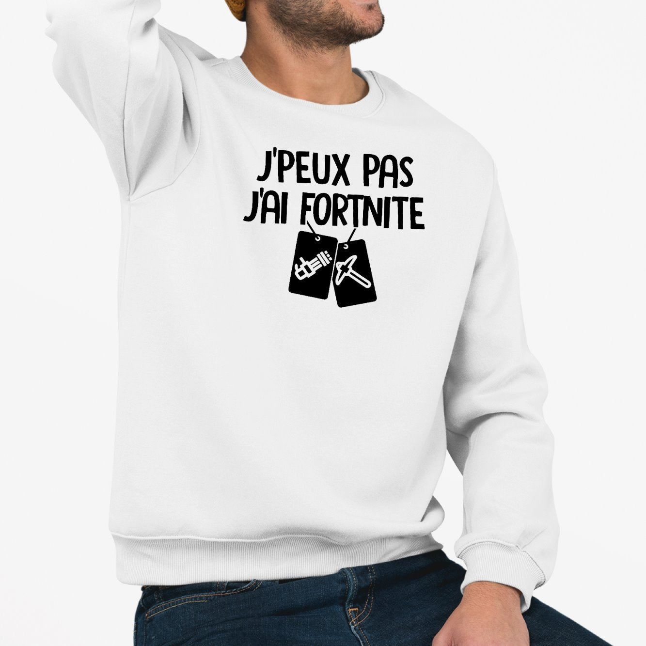 Sweat Adulte J'peux pas j'ai Fortnite - Main Image