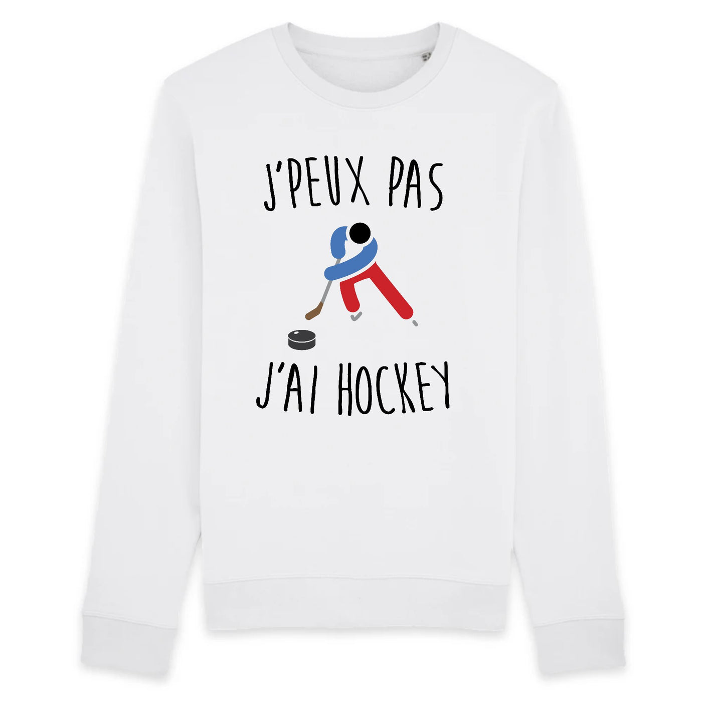 Sweat Adulte J'peux pas j'ai hockey 