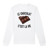 Sweat Adulte Le chocolat c'est la vie 