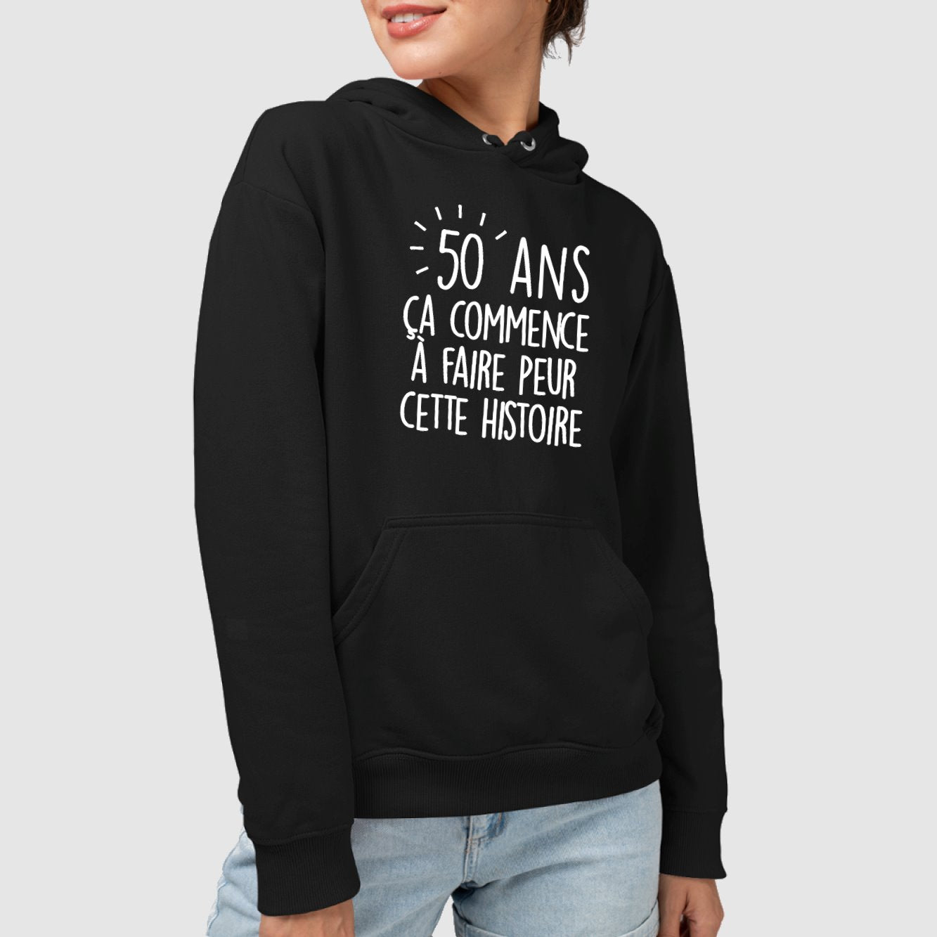 Sweat à Capuche 50 Ans Anniversaire - Vintage 1975, Cadeau Humoristique Pour Homme Ou Femme Né En Octobre 1975