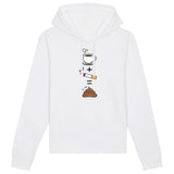 Sweat Capuche Adulte Café clope caca 