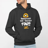 Sweat Capuche Adulte Inspecteur des travaux finis Noir