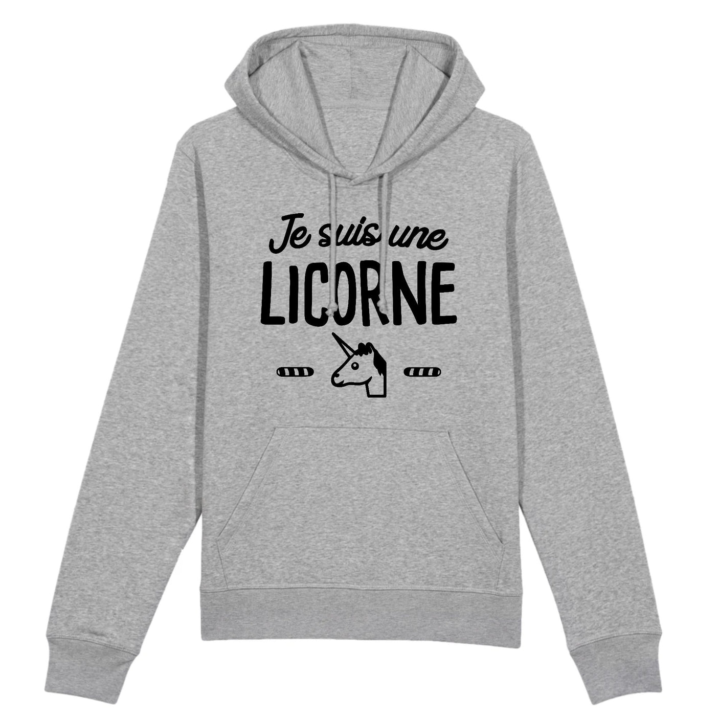 Sweat Capuche Adulte Je suis une licorne 