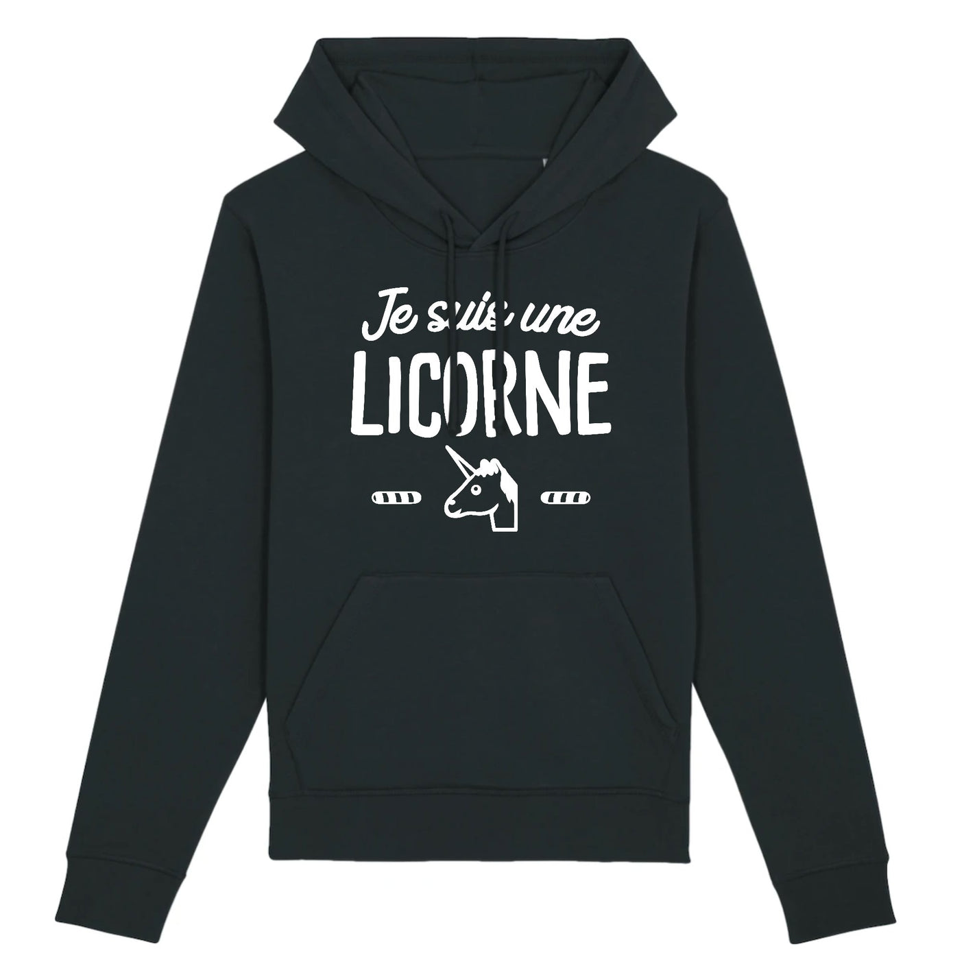 Sweat Capuche Adulte Je suis une licorne 