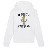 Sweat Capuche Adulte La raclette c'est la vie 