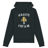 Sweat Capuche Adulte La raclette c'est la vie 