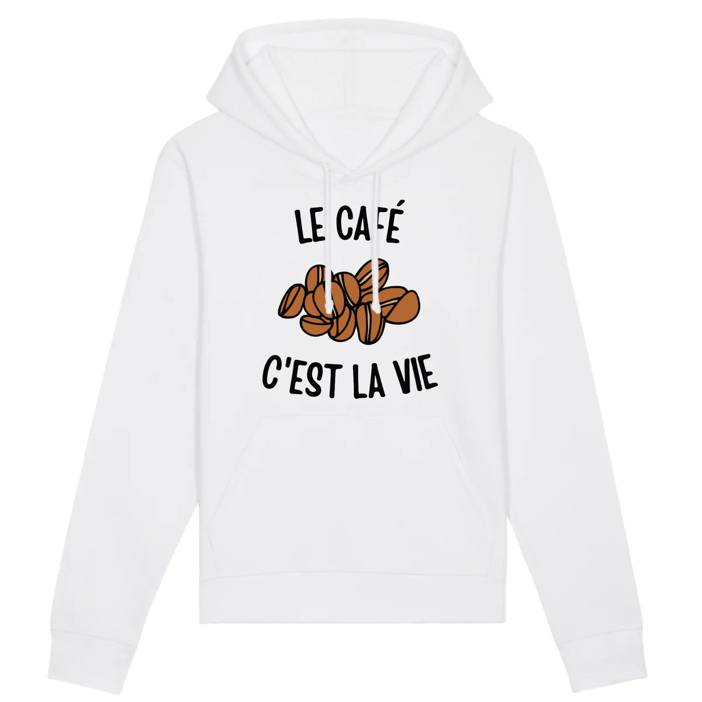 Sweat Capuche Adulte Le café c'est la vie 