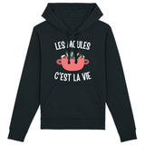 Sweat Capuche Adulte Les moules c'est la vie 