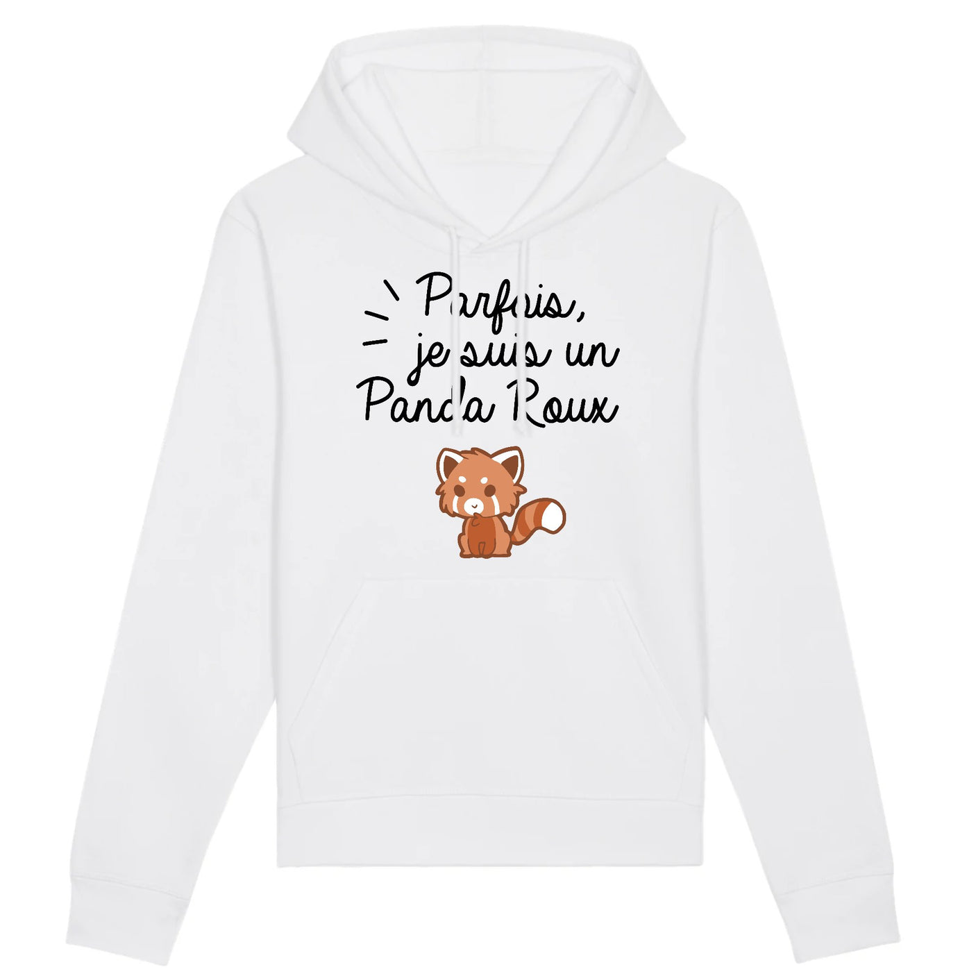 Sweat Capuche Adulte Panda roux 