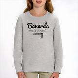 Sweat Enfant Bavarde mais chut Gris