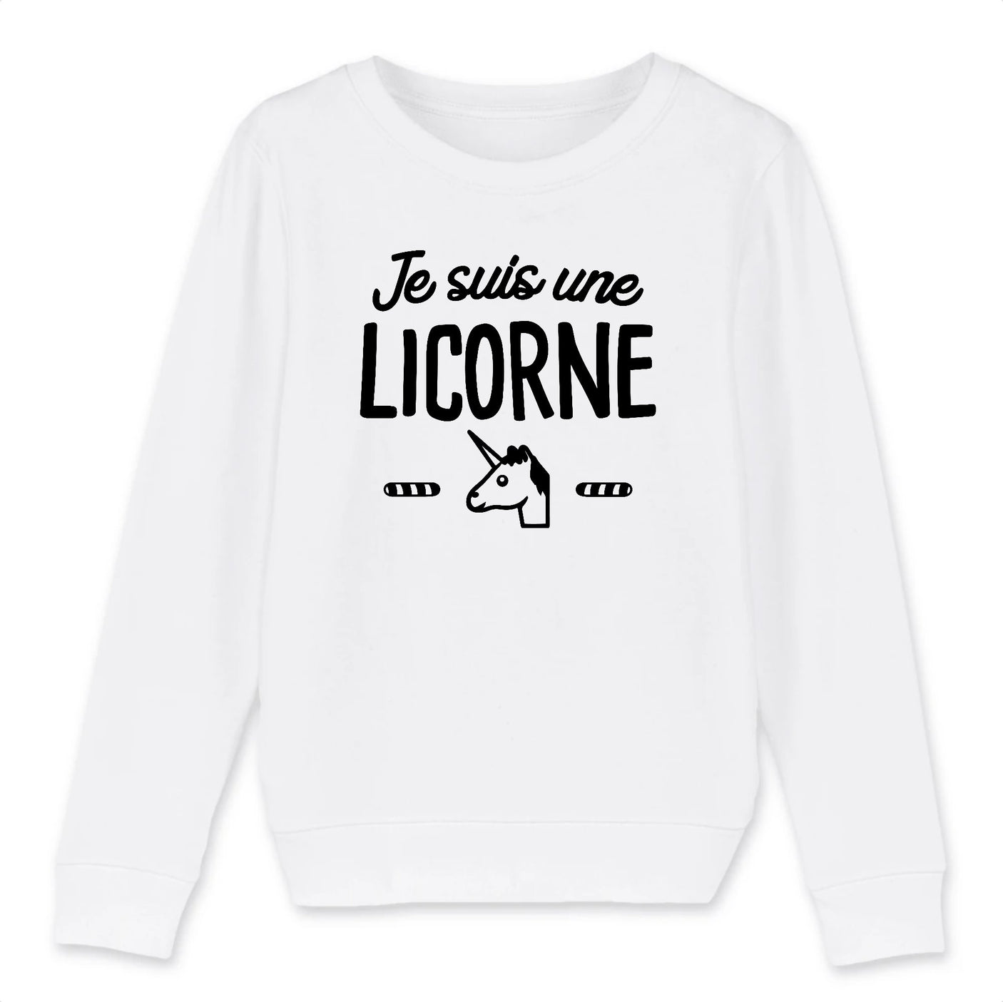 Sweat Enfant Je suis une licorne 