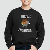 Sweat Enfant J'peux pas j'ai Stevenson Noir