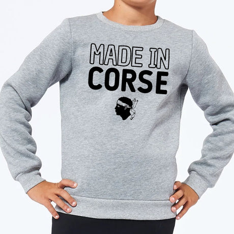 Sweat Enfant Made in Corse Gris
