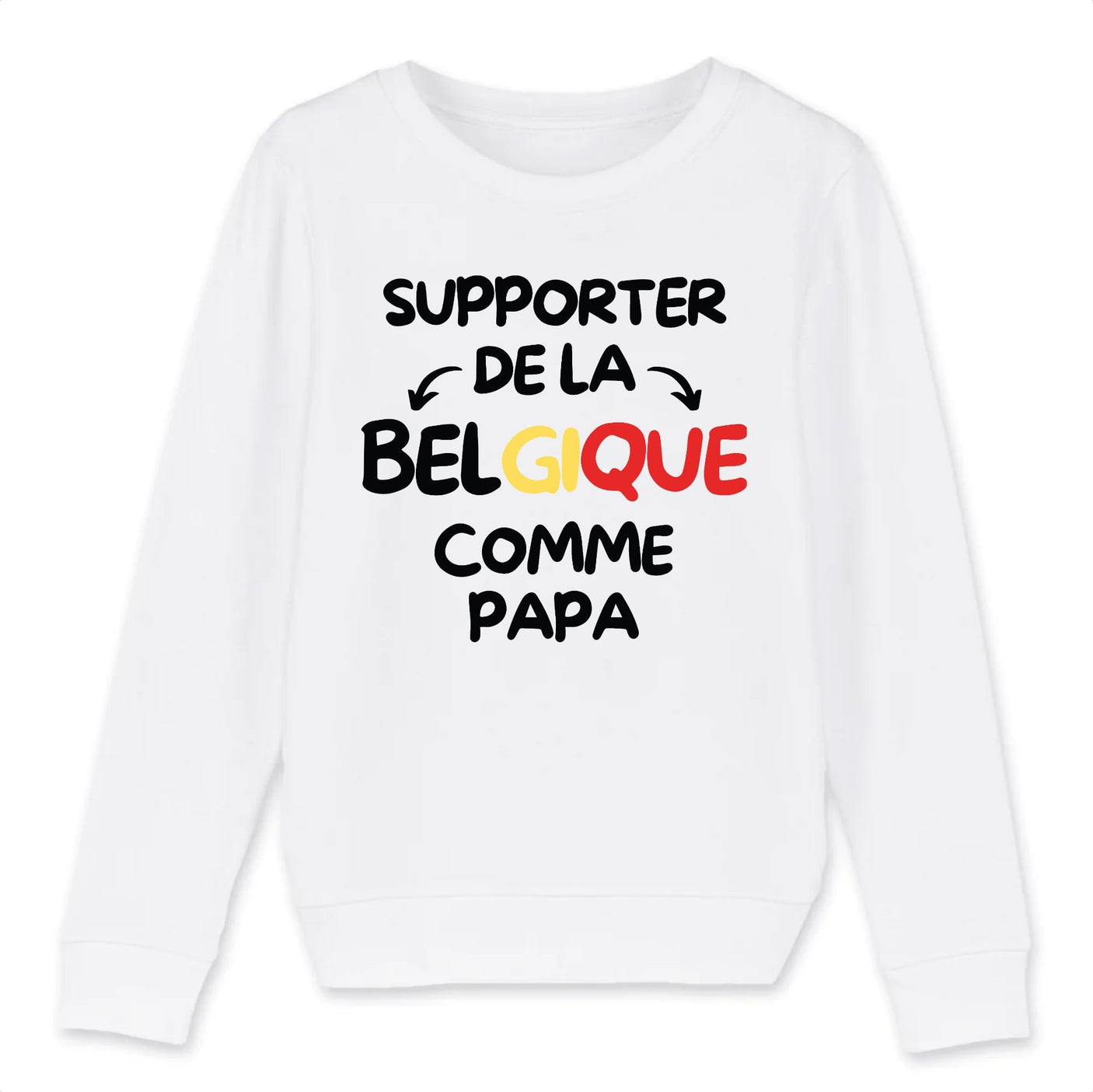 Sweat Enfant Supporter de la Belgique comme papa 