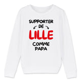 Sweat Enfant Supporter de Lille comme papa 