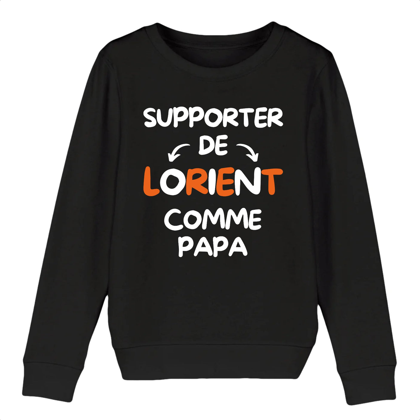 Sweat Enfant Supporter de Lorient comme papa 